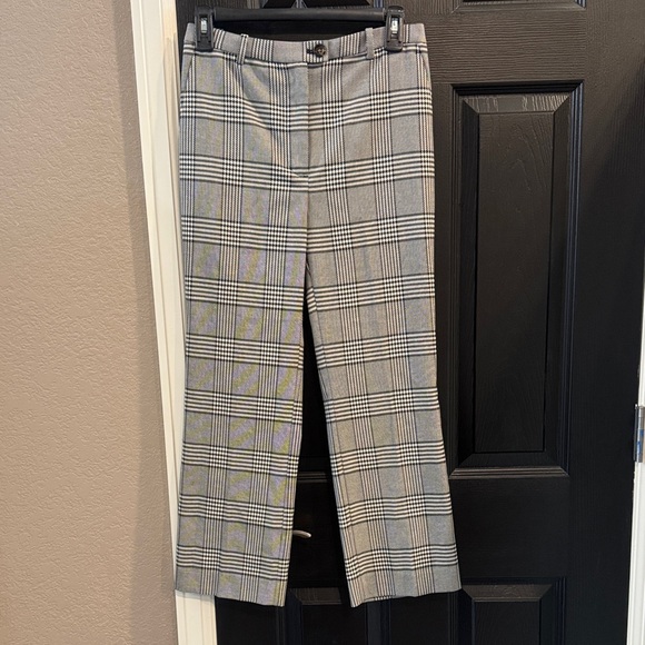 Ann Taylor Black and White Checkered Pants - Picture 1 of 4